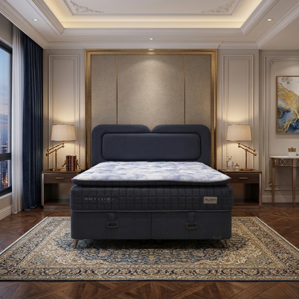 Navy Club - BASE & HEADBOARD