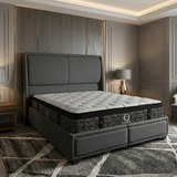 Oslo (Charcoal)- BASE & HEADBOARD